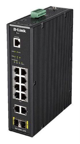 D-LINK DIS-200G-12PS SWITCH DI RETE GESTITO L2 GIGABIT ETHERNET (10/100/1000) NERO SUPPORTO POWER OVER ETHERNET (POE)